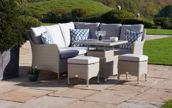 Bramblecrest Tetbury Mini Sofa Set with Adjustable Table - Nutmeg-X20WKNMS1NWJ