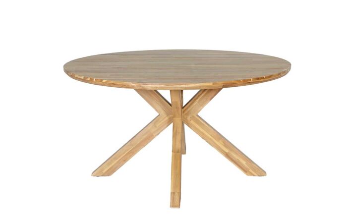 Maze Porto 6 Seat Round Dining Set-PORTO-6SRCDS-SS