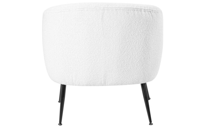 Pacific Lifestyle Siena Bouclé Tub Chair With Black Legs-15-315-WH