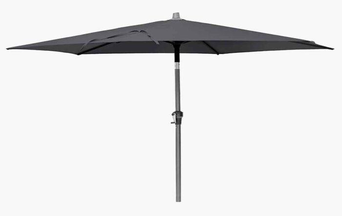 Riva 2.5m Round Parasol with 25kg Base - Anthracite-18-118-GY 18-205-25