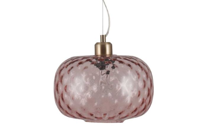 Pacific Lifestyle Azores Rose Textured Glass Oval Pendant-35-168-K