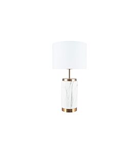 Pacific Lifestyle Carrara Marble Effect Ceramic Table Lamp