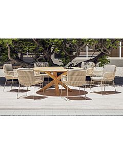 4 Seasons Outdoor Murcia Six Seat Round Garden Dining Set