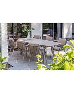 4 Seasons Outdoor Puglia 6 Seat Oval Dining Set