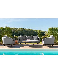 Maze Ambition 3 Seat Garden Sofa Set - Flanelle 