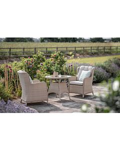 Bramblecrest Chedworth Rattan Bistro Set - Sandstone