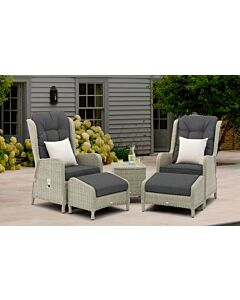 Bramblecrest Chedworth Garden Recliner Set - Grey