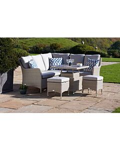 Bramblecrest Tetbury Mini Sofa Set with Adjustable Table - Nutmeg