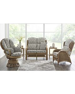 Cane Industries Bari Two Seater Cane Conservatory Suite