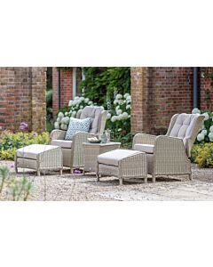 Bramblecrest Chedworth Garden Recliner Set - Sandstone