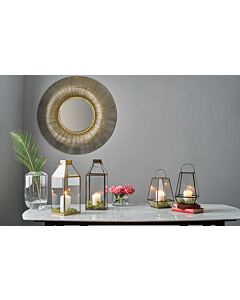 Pacific Lifestyle Gold Metal Wire Round Wall Mirror