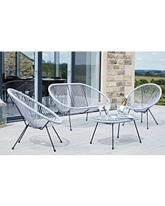 Pacific Lifestyle Rio 4 Piece Garden Set-Grey