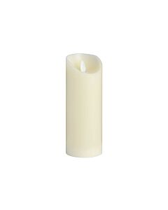 Hill Interiors Luxe Collection 3 x 8 Cream Flickering Flame LED Wax Candle Set of 3