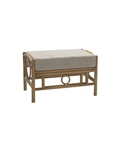 Desser Madrid Light Oak Cane Rattan Footstool
