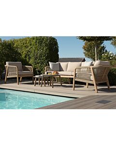 Maze Martinique 3 Seat Outdoor Sofa Set with Nest Tables