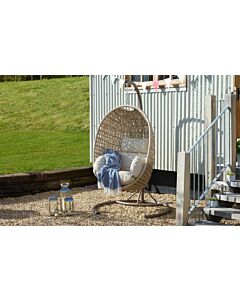 Bramblecrest Monterey Sandstone Single Hanging Cocoon Egg Chair