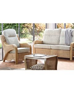 Desser Opera Cane Upholstered Conservatory Armchair