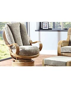 Desser Opera Cane Rattan Swivel Chair