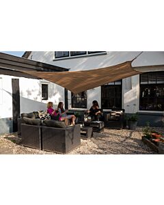 Pacific Lifestyle 5m Square Shade Sail Sand