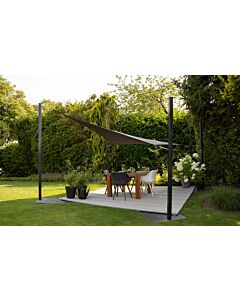 Pacific Lifestyle 5m Square Shade Sail Grey