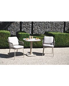 4 Seasons Outdoor Puglia Outdoor Bistro Set - Latte