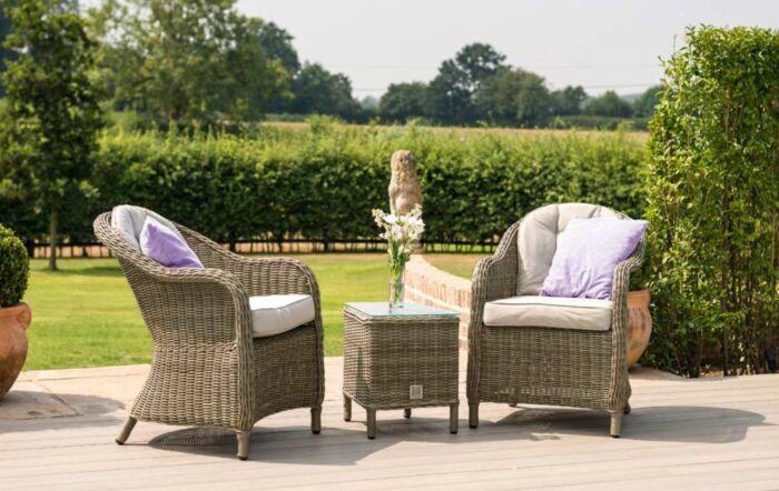 Maze Winchester Rattan Garden Bistro Table Set-WIN-204014