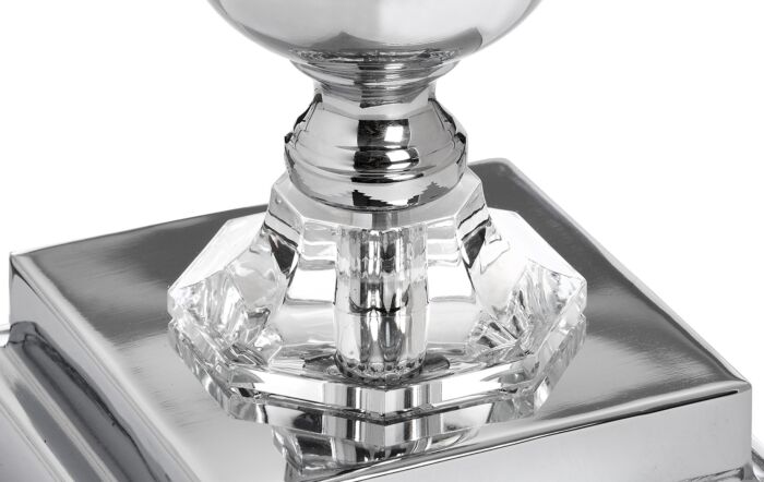 Hill Interiors Milan Chrome Table Lamp-17590