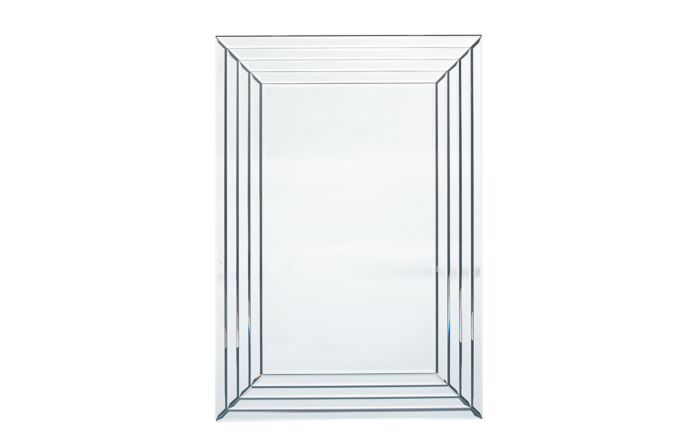 Pacific Lifestyle Mirrored Glass Art Deco Rectangular Wall Mirror-73-089