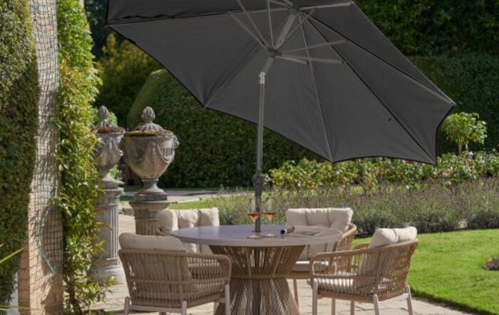 Pacific Lifestyle Riva 3m Table Parasol - Grey-18-119-GY