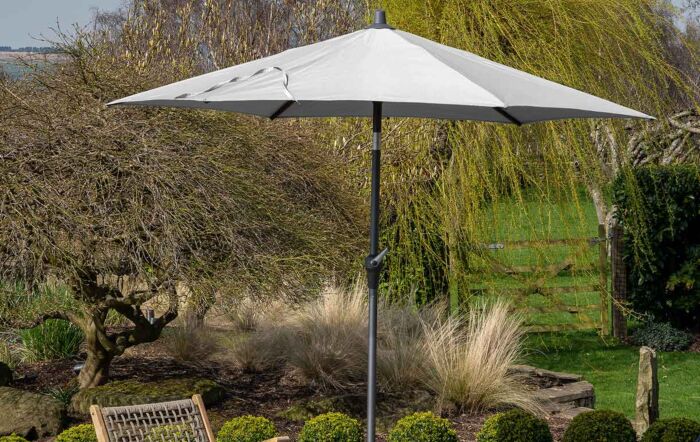 Pacific Lifestyle Riva Platinum Parasol - Light Grey 3 Metre-18-119-LG