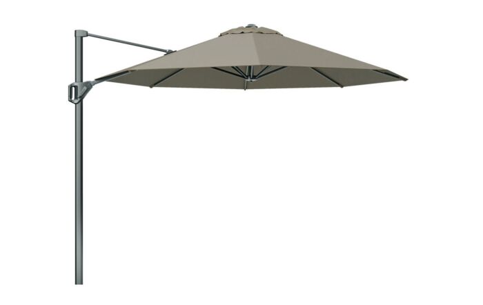 Pacific Lifestyle Voyager T1 3m Round Taupe Parasol with 90kg Granite Base-18-303-TA