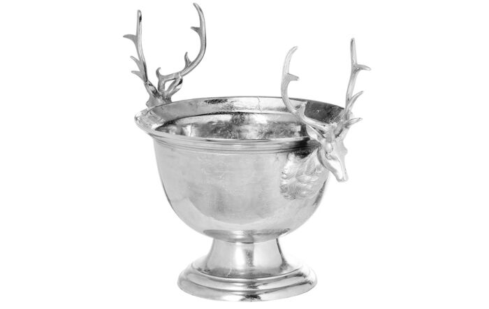 Hill Interiors Large Aluminium Stag Champagne Cooler On Stand-20919