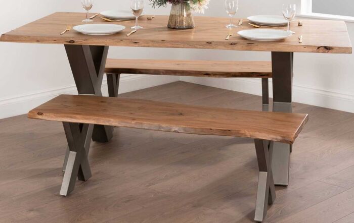 Hill Interiors Live Edge Collection Bench-19744