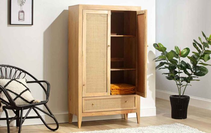 Desser Venice 2 Door Wardrobe With Drawer-22065-1