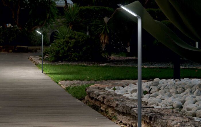 Agos PT Small Anthracite 3000K Outdoor Floor Lamp-254388