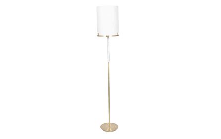 Pacific Lifestyle Midland Champagne Gold Metal and Marble Effect Floor Lamp-32-138-C 1