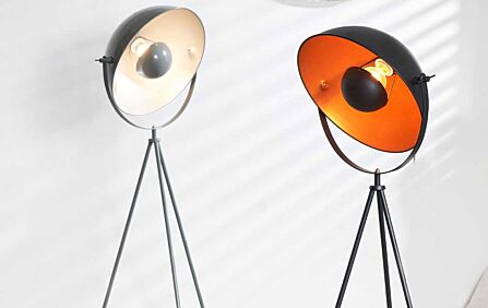 Pacific Lifestyle Sona Grey and Silver Diffused Tripod Floor Lamp-32-145-C 1