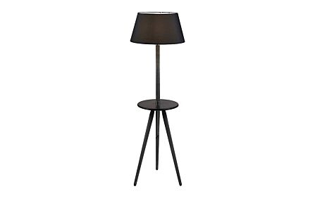 Pacific Lifestyle Malmo Grey Wood & Black Table Floor Lamp-32-154-C 1