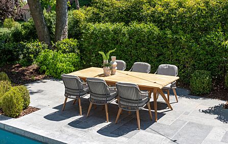 4 Seasons Outdoor Ancora Six Seat Teak Garden Dining Set-213842/91147 1