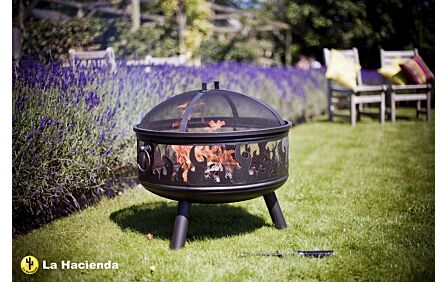 La Hacienda Wildfire Firebowl with Grill 1