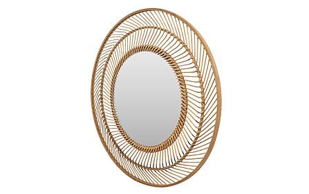 Pacific Lifestyle Bamboo Round Wall Mirror Large-73-119-L 1