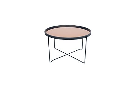 Pacific Lifestyle Black & Copper Wood & Iron Round Coffee Table-76-385 1