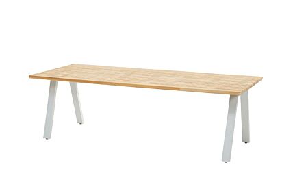 4 Seasons Outdoor Ambassador 240 Teak Dining Table With Grey Legs-91222/91303 1