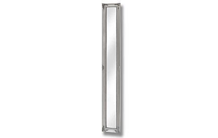 Hill Interiors Baroque Slimline Antique Silver Full Length Mirror-16310 1