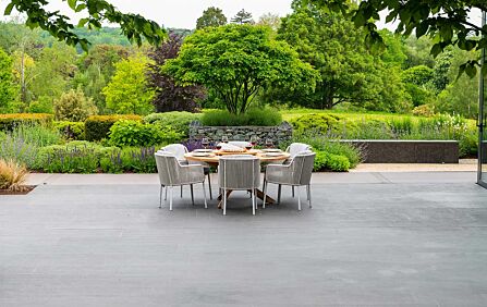 4 Seasons Outdoor Bernini 6 Seat Teak Round Dining Set -91308UK 1