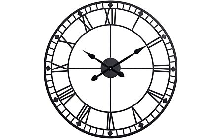 Pacific Lifestyle Black Metal Skeleton Wall Clock-75-227 1