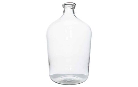 Hill Interiors Bulbous Tall Narrow Neck Glass Vase-22008 1