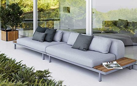 Cane-Line Space Modular 2 Seat Sofa - Teak-6540AITL-1-Air Touch-Teak 1