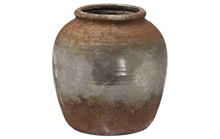 Hill Interiors Castello Aged Stone Vase-20859 1
