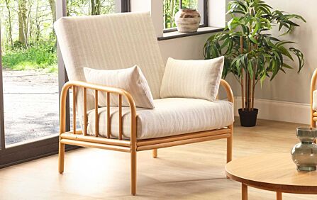 Desser Aspen Light Oak Armchair-Desser Aspen Light Oak Armchairf 1
